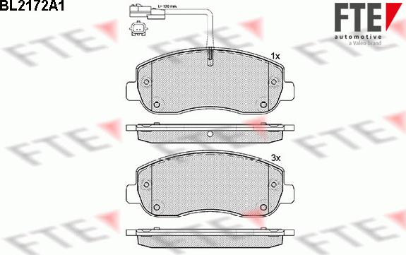 FTE BL2172A1 - Гальмівні колодки, дискові гальма autozip.com.ua