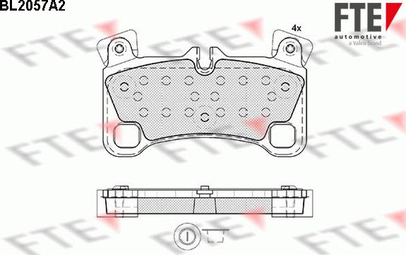 FTE 9010641 - Гальмівні колодки, дискові гальма autozip.com.ua