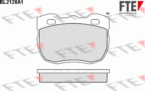 FTE 9010680 - Гальмівні колодки, дискові гальма autozip.com.ua