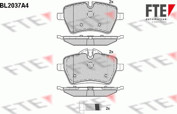 FTE BL2037A4 - Гальмівні колодки, дискові гальма autozip.com.ua