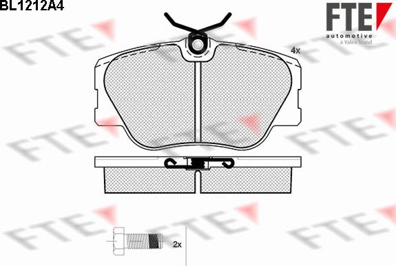 FTE 9010063 - Гальмівні колодки, дискові гальма autozip.com.ua