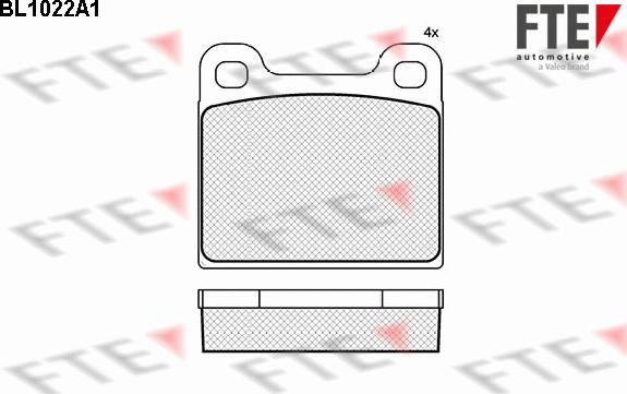 FTE BL1022A1 - Гальмівні колодки, дискові гальма autozip.com.ua