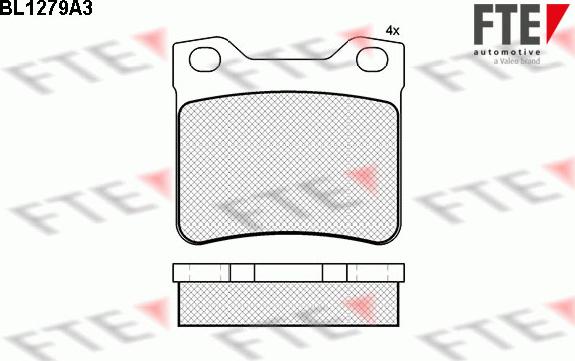 FTE 9010089 - Гальмівні колодки, дискові гальма autozip.com.ua