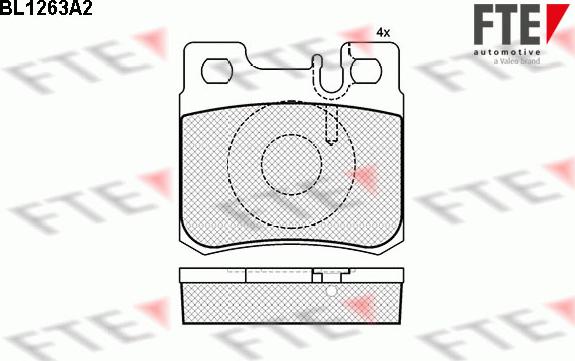 FTE 9010082 - Гальмівні колодки, дискові гальма autozip.com.ua