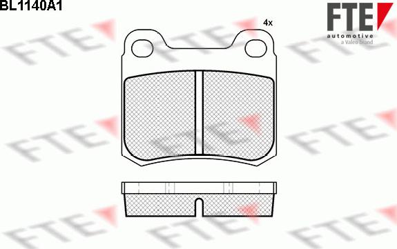 FTE 9010039 - Гальмівні колодки, дискові гальма autozip.com.ua