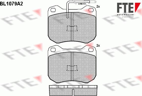 FTE 9010025 - Гальмівні колодки, дискові гальма autozip.com.ua