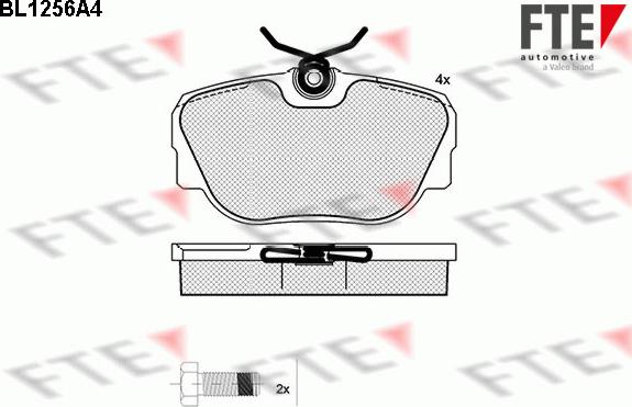 FTE 9010079 - Гальмівні колодки, дискові гальма autozip.com.ua