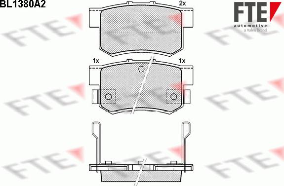 FTE 9010154 - Гальмівні колодки, дискові гальма autozip.com.ua