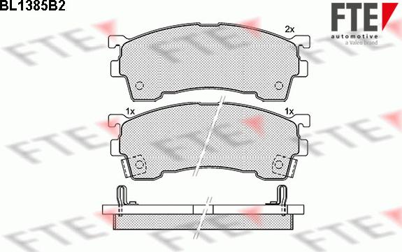 FTE 9010158 - Гальмівні колодки, дискові гальма autozip.com.ua