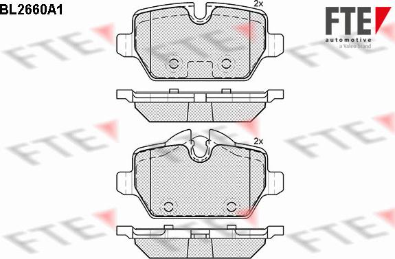 FTE 9010899 - Гальмівні колодки, дискові гальма autozip.com.ua