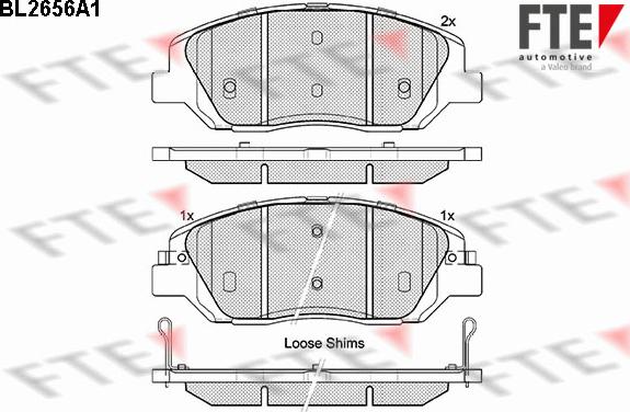 FTE 9010894 - Гальмівні колодки, дискові гальма autozip.com.ua