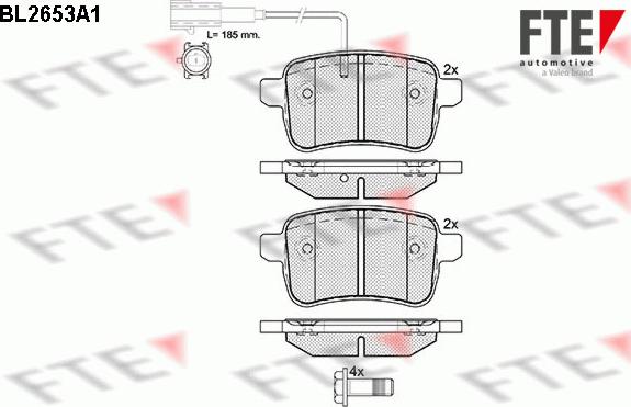 FTE 9010892 - Гальмівні колодки, дискові гальма autozip.com.ua