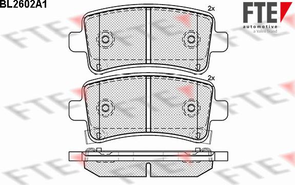 FTE BL2602A1 - Гальмівні колодки, дискові гальма autozip.com.ua