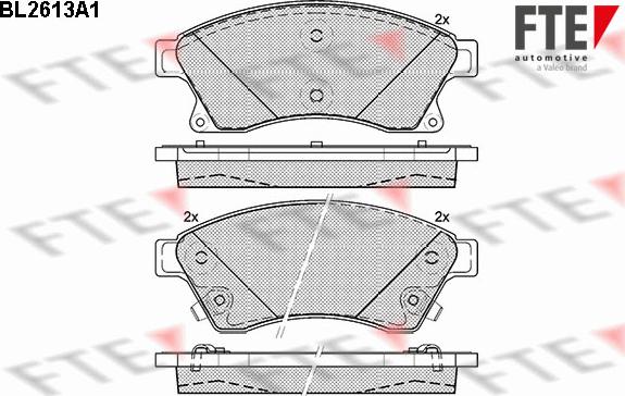 FTE BL2613A1 - Гальмівні колодки, дискові гальма autozip.com.ua