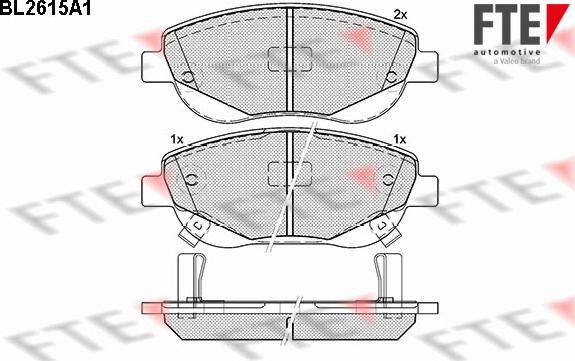 FTE 9010863 - Гальмівні колодки, дискові гальма autozip.com.ua