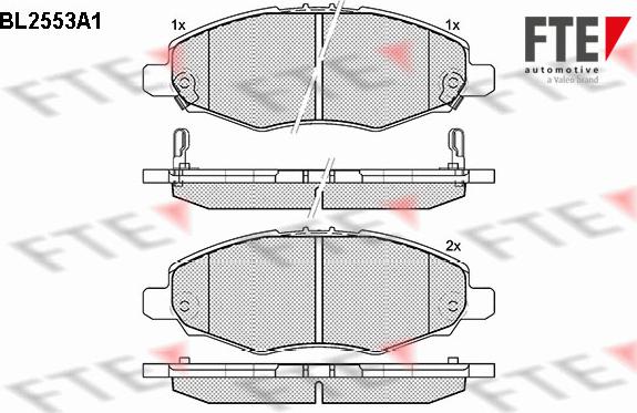 FTE 9010807 - Гальмівні колодки, дискові гальма autozip.com.ua