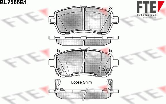 FTE 9010818 - Гальмівні колодки, дискові гальма autozip.com.ua