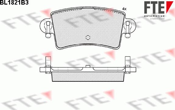 FTE 9010399 - Гальмівні колодки, дискові гальма autozip.com.ua