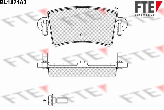 FTE 9010398 - Гальмівні колодки, дискові гальма autozip.com.ua