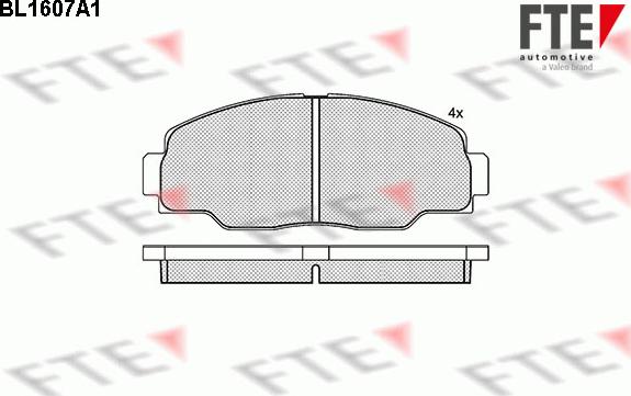 FTE 9010246 - Гальмівні колодки, дискові гальма autozip.com.ua