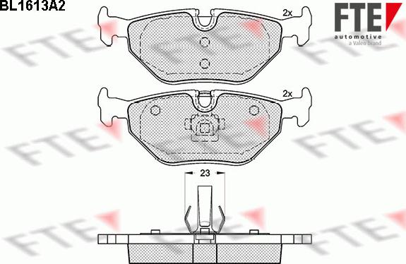 FTE 9010248 - Гальмівні колодки, дискові гальма autozip.com.ua