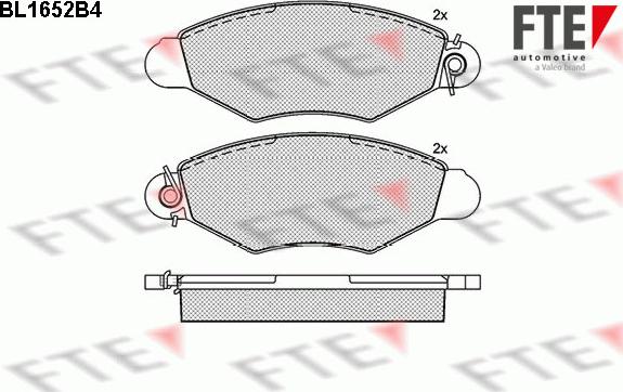 FTE 9010270 - Гальмівні колодки, дискові гальма autozip.com.ua