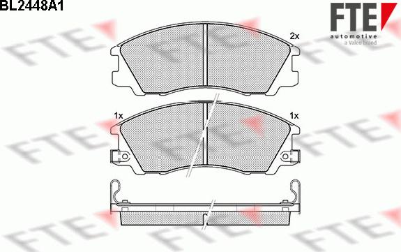 FTE BL2448A1 - Гальмівні колодки, дискові гальма autozip.com.ua