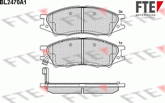 FTE 9010751 - Гальмівні колодки, дискові гальма autozip.com.ua