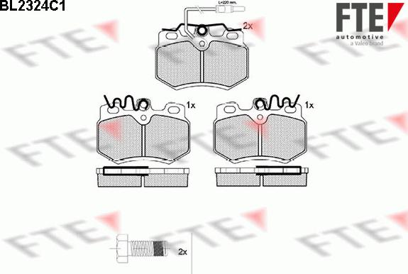 FTE 9010702 - Гальмівні колодки, дискові гальма autozip.com.ua