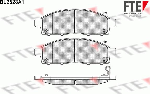 FTE 9010782 - Гальмівні колодки, дискові гальма autozip.com.ua