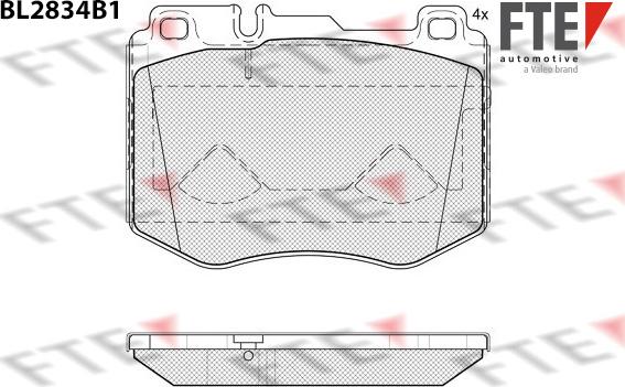 FTE 9011098 - Гальмівні колодки, дискові гальма autozip.com.ua