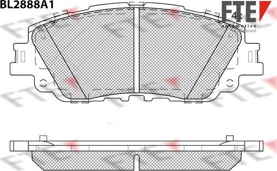 FTE 9011128 - Гальмівні колодки, дискові гальма autozip.com.ua