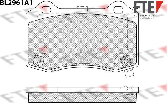 FTE 9011204 - Гальмівні колодки, дискові гальма autozip.com.ua