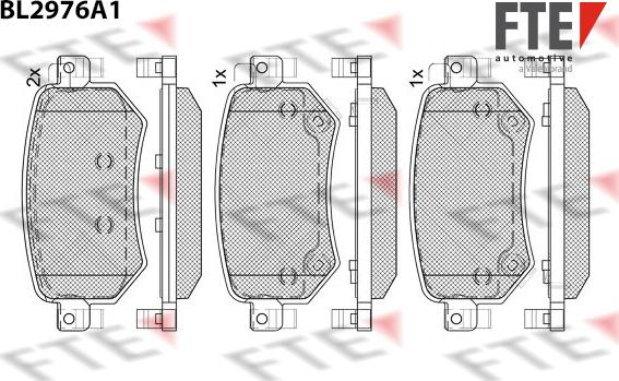 FTE BL2976A1 - Гальмівні колодки, дискові гальма autozip.com.ua