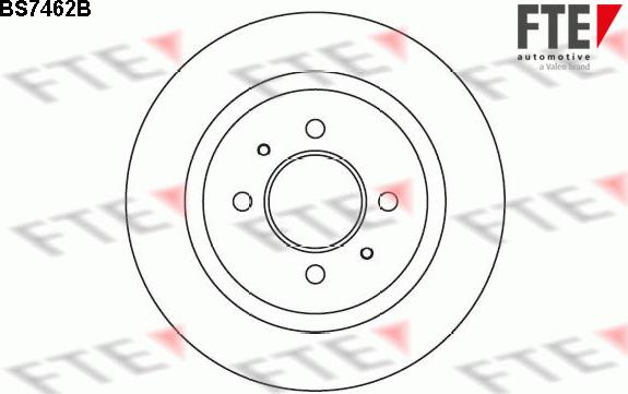 FTE BS7462B - Гальмівний диск autozip.com.ua