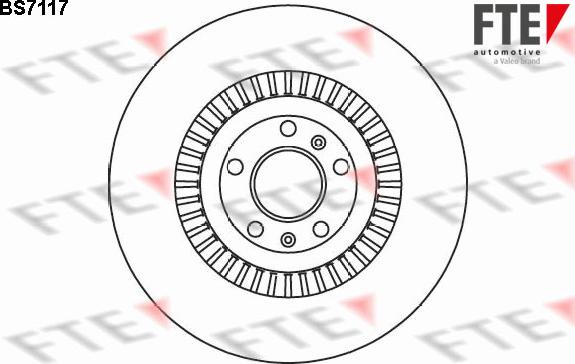 FTE BS7117 - Гальмівний диск autozip.com.ua