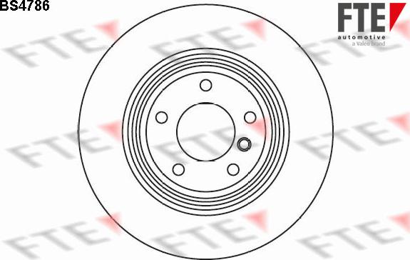 FTE BS4786 - Гальмівний диск autozip.com.ua