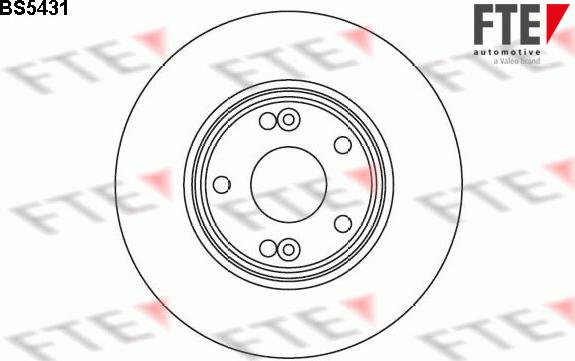 FTE BS5431 - Гальмівний диск autozip.com.ua