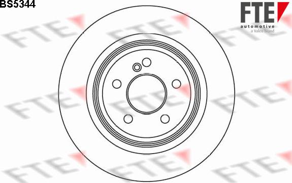 FTE BS5344 - Гальмівний диск autozip.com.ua