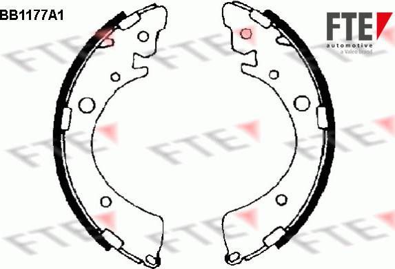 FTE 9100040 - Комплект гальм, барабанний механізм autozip.com.ua