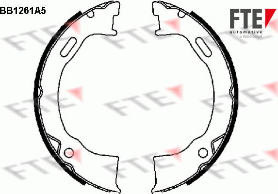 FTE 9100054 - Комплект гальм, ручник, парковка autozip.com.ua