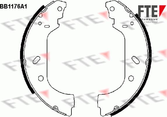 FTE 9100039 - Комплект гальм, барабанний механізм autozip.com.ua