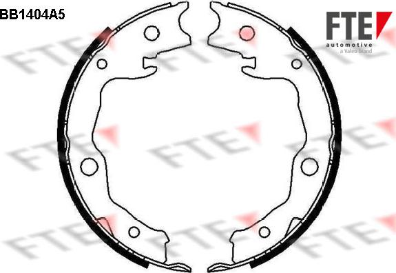 FTE 9100138 - Комплект гальм, ручник, парковка autozip.com.ua