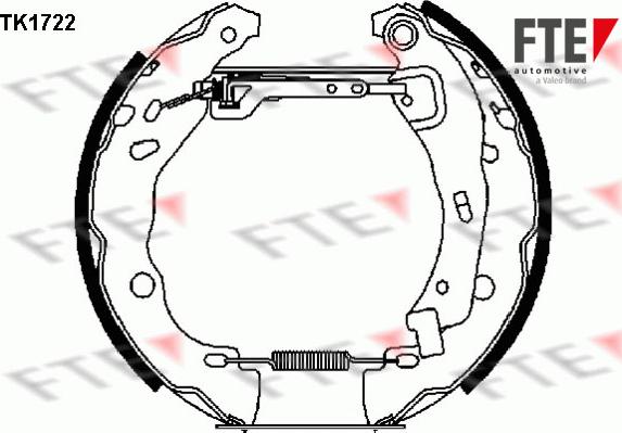 FTE 9110007 - Комплект гальм, барабанний механізм autozip.com.ua