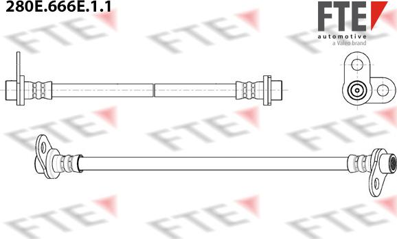 FTE 9240927 - Гальмівний шланг autozip.com.ua