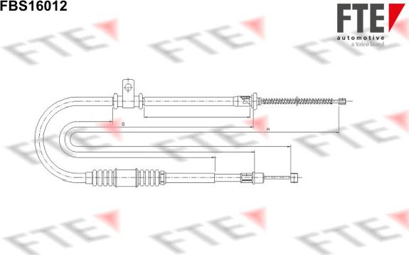 FTE 9250416 - Трос, гальмівна система autozip.com.ua