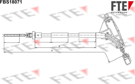 FTE 9250532 - Трос, гальмівна система autozip.com.ua