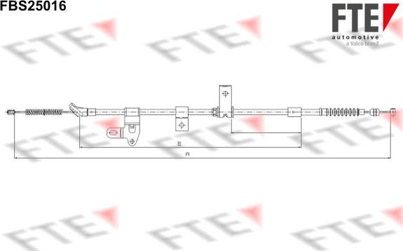 FTE 9250605 - Трос, гальмівна система autozip.com.ua