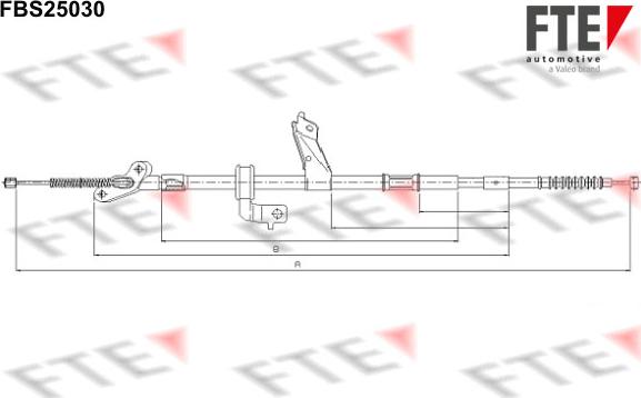 FTE 9250619 - Трос, гальмівна система autozip.com.ua