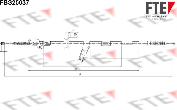 FTE 9250626 - Трос, гальмівна система autozip.com.ua